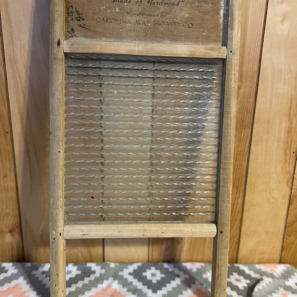 Vintage Wooden Washboard